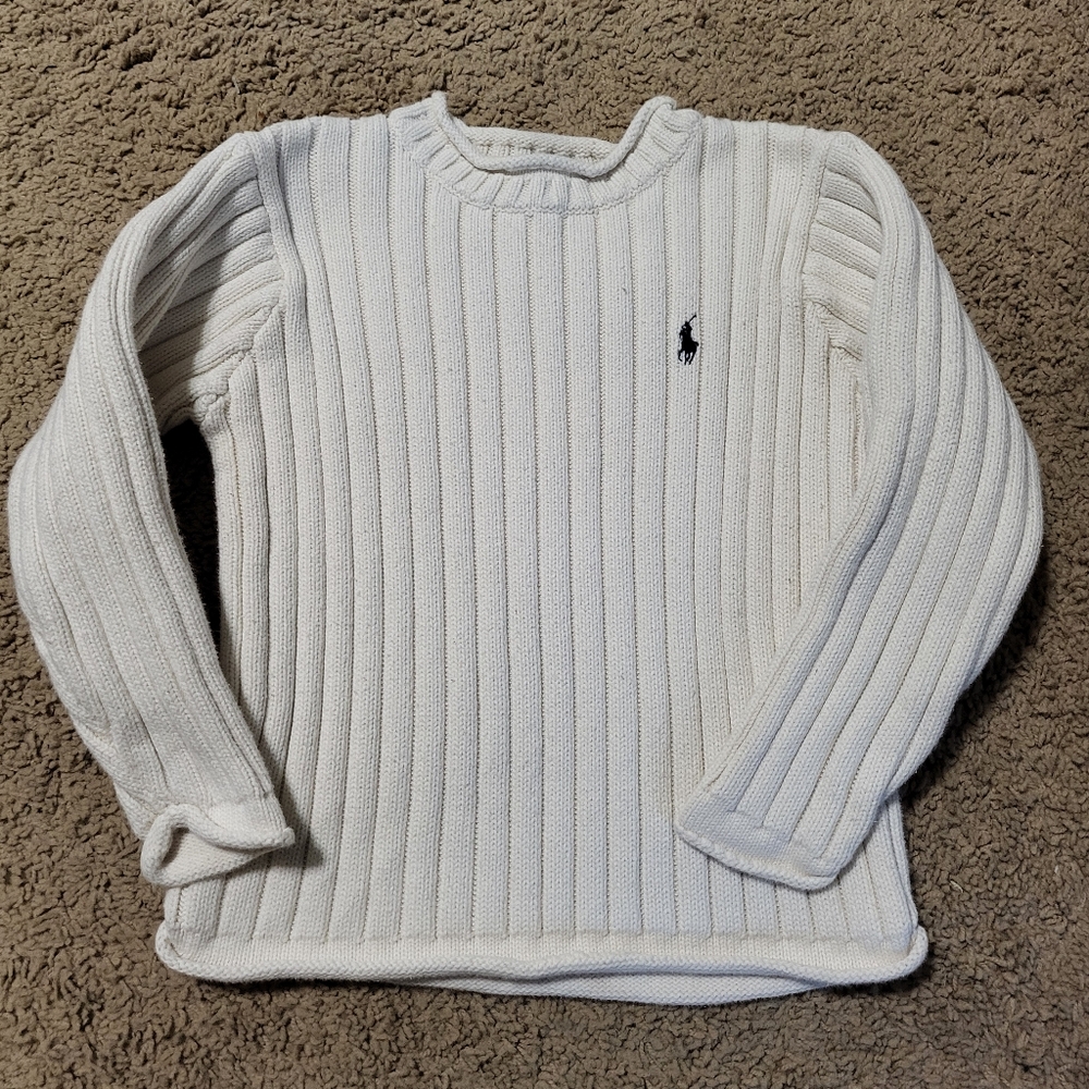 Polo by Ralph Lauren White Kids Sweater